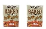 Heritage Ranch Baked Dog Snacks Treats - Pumpkin Flavored - 2 Boxes
