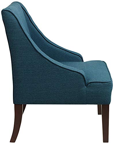 Elm Lane Dixon Blue Fabric Swoop Arm Chair #TOP6