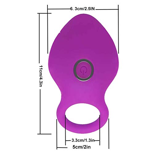 fantaxi Anel de silicone Phallus 10 modos de vibração Massagem multidental Brinquedo de climax sexua