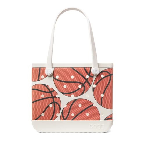 BOGG BAG - Medium Tote - Hoop Dreams - 15in L x 5in W x 12.5in H - Beach, Pool, Boat, Work, Sports - All Purpose EVA - Lightweight, Washable, Durable