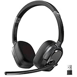 【3 Modes sonores EQ pour chaque usage】 Basculez entre les modes Voix, Musique et Général pour une qualité audio optimale dans chaque situation. Que ce soit pour des vidéoconférences, de la musique ou des jeux, ce casque Bluetooth sans fil avec micro délivre un son clair et équilibré.