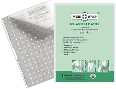 Ayurvedic Belladonna Plasters - 30 Sheets (3 Pack X 10 Sheets Each)