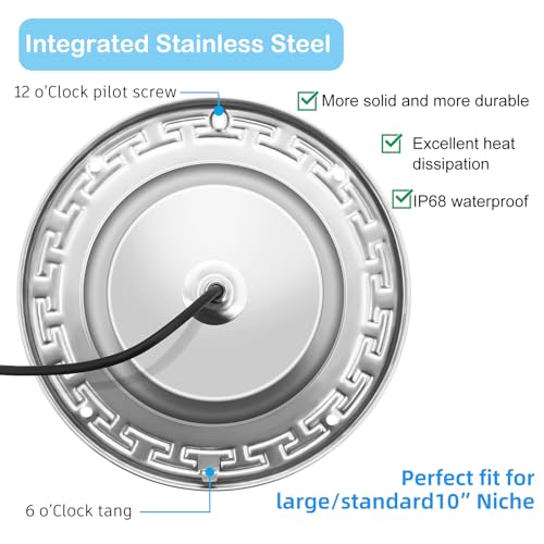 Awanhe Inground Pool Light, 20W LED with Controller, Remote and APP Control, Color Changing Underwater Swimming Pool Light with 50 Foot Cord