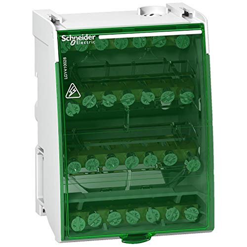 Schneider Electric - Linergy DS - Répartiteur étagé tétrapolaire - 100A - 4x7 trous - LGY410028