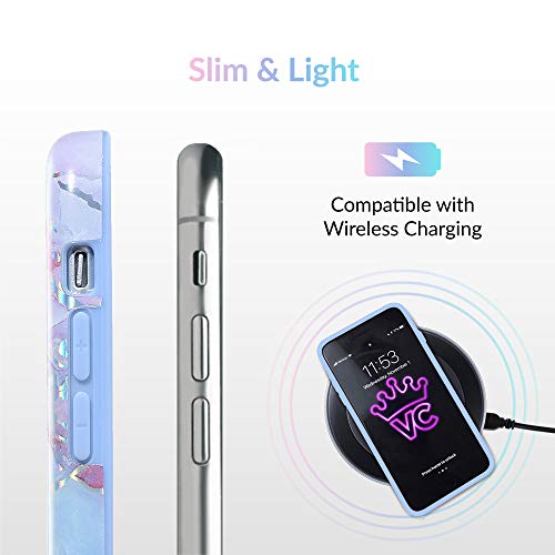 Velvet Caviar Compatible With Iphone 11 Pro Max Case Marble For Women & Girls - Cute Protective Phone Cases (Pink Iridescent Holographic Blue) #TOP5