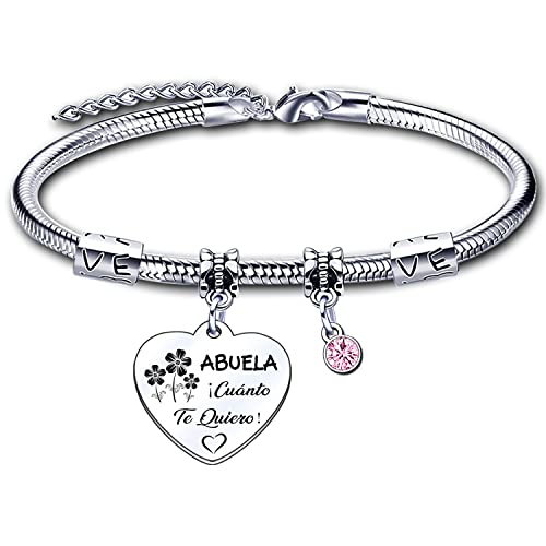 ZYMGUO Pulsera Regalo Originales Para Abuela - Cumpleaños y Navidad