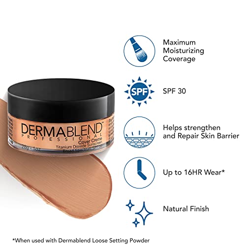 Dermablend Cover Creme High Coverage Foundation With Spf 30, 40N Golden Beige, 1 Oz. #TOP2