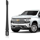 POSAID 7inch Antenna for Chevy Silverado and GMC Sierra Denali 1500 2500 3500 Fexible Rubber Truck Antenna Replacement with Optimized FM/AM Reception