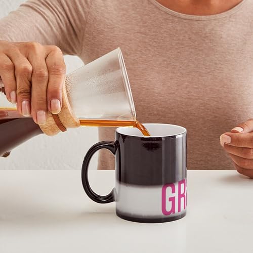 Taza mágica de cerámica para café y té 11 oz miniatura 5