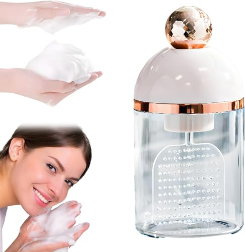 PAZRSASX Machine électrique à Mousse nettoyante pour Le Visage, Outil de Nettoyage en Profondeur de la Peau pour Les Voyageurs, Machine à Mousse Portable étanche et Rechargeable, Portable et Durable