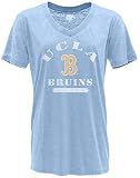 Blue 84 Women's UCLA Bruins V-neck Burnout T Shirt, Ucla Bruins Cornflower Blue, Small