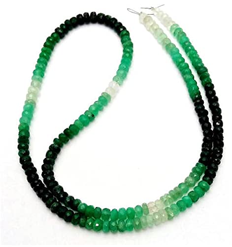 Perles d'émeraude véritable 3.5mm rang 18 pouces LKBEADS E0502