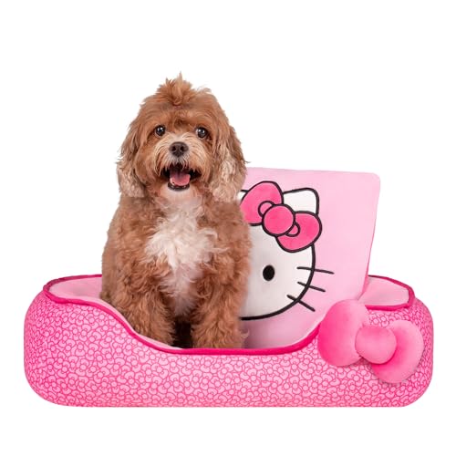Consejos y reviews para comprar Cámara hello kitty los mejores 10. 35 Hello Kitty and Friends - Cama para Mascotas con diseño Impreso y Inserto extraíble Lavable a máquina, Cama pequeña para Mascotas