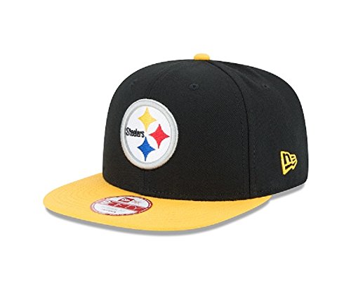 New Era NFL Historic Baycik Snap 9FIFTY Original Fit Cap, Black/Gold, One Size