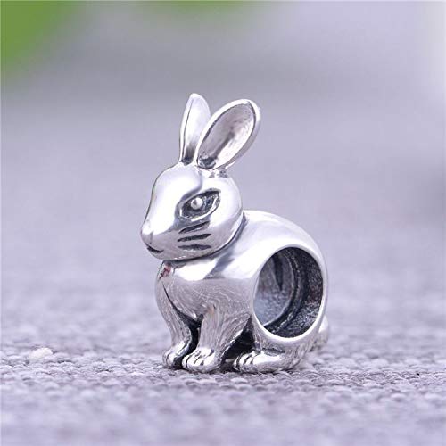 Image of Love Animal Charm Original 925 Sterling Silver Animals Rabbit, Cat,Dog Charm Fit Bracelets For Animal Bead collector
