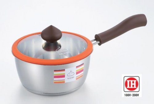 Amazon | Maronマロン IH対応ステンレス片手鍋18cm MR-122 | AB | 片手