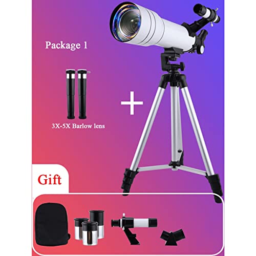 Telescopio para principiantes con apertura de 70 mm y trípode ajustable miniatura 2