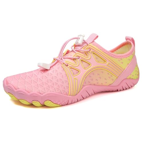 Zapatos acuáticos de secado rápido con cinco dedos, para vadear al aire libre, natación, zapatos acuáticos descalzos, Amarillo, 37 EU