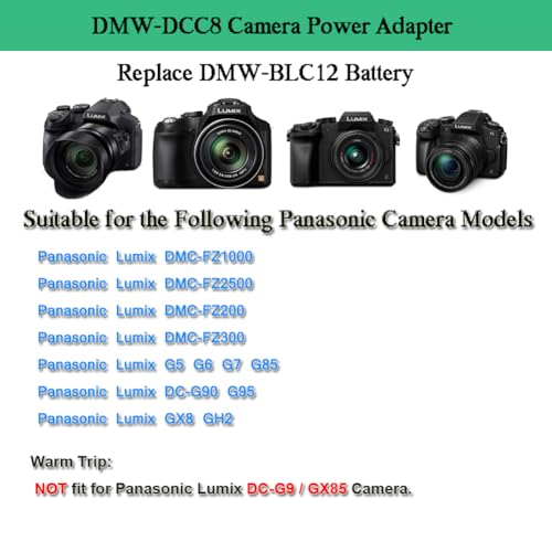Gonine-new-kit-DMW-DCC8-DC-Coupler-Black-Plus-84V2A-ACDC-Adapter-fits-for-PANASONIC-DMC-FZ200-FZ1000-GH2-G5-G6-Digital-Camera-NoteThis-kit-can-replacement-original-DMW-DCC8-DC-coupler