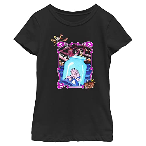 Image of Girl's Alice in Wonderland Alice in Bottle Mirror Poster T-Shirt