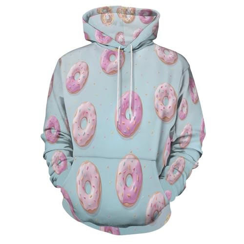 Veste à fermeture éclair imprimé 3D donuts le cadeau streetwear Harajuku idéal et original
