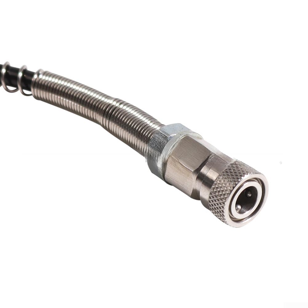Válvula de buceo de aluminio de cobre calibre 6000 PSI | Se adapta a cilindros DIN, rosca de 18 mm x 1,5, calibre doble negro, peso de 371 g, diseño resistente portátil