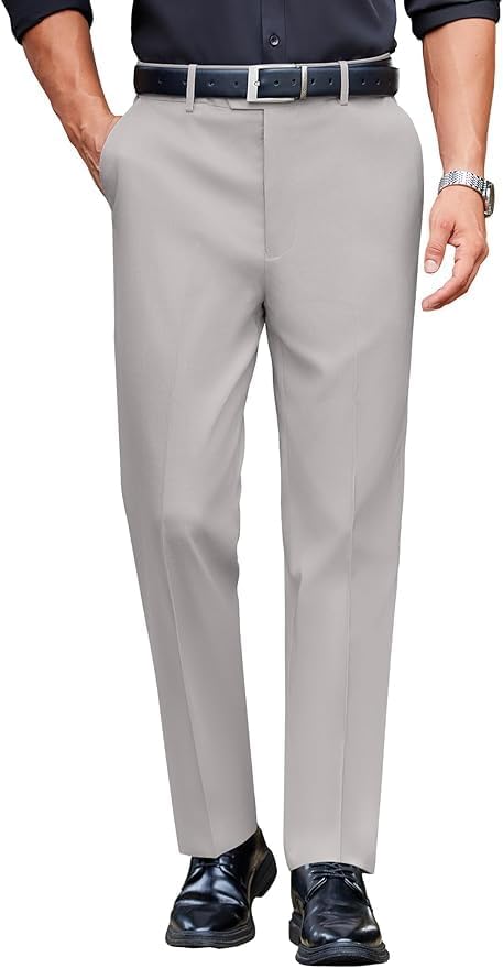 COOFANDY Mens Classic Casual Dress Pants Expandable Waist Suit Pant Slim Fit Flat Front Slacks COOFANDY Mens Classic Casual Dress Pants Expandable Waist Suit Pant Slim Fit Flat Front Slacks