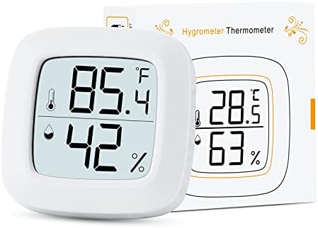 Aggforbl Digital Display Reptile Terrarium Thermometer Hygrometer High-Accuracy Reptile Tank Thermometer and Hygrometer Suitable for Reptiles and Amphibians