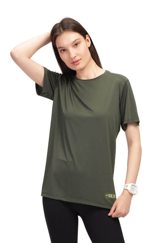 Image of BLUE TYGA Ice Tee� Comfortable T-Shirt for Women | Cool Rush Technology | Running & Casual Wear