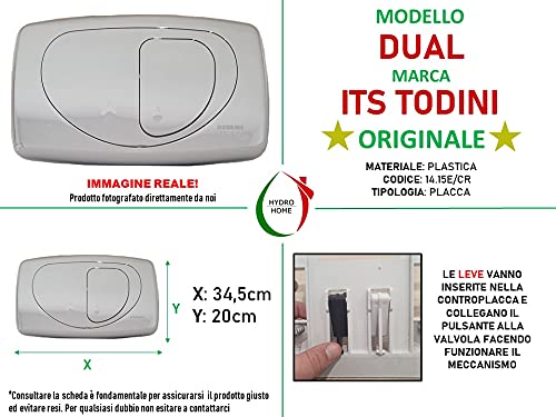 Placca Di Comando Dual Evolution 14.15E Per Hidrofix/Hidrobox - Complementare Per Sistemi ITS Todini