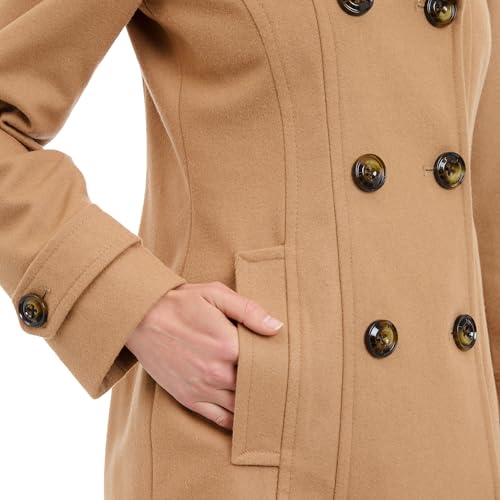 Image of Anne Klein Women's Classic Double Breasted Wool Coat
