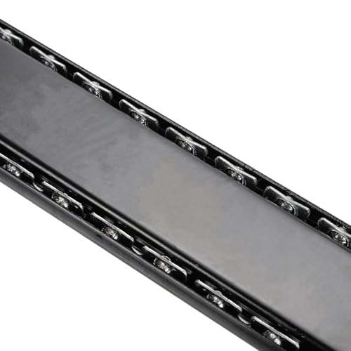Image of Bosney Keyboard Tray Channel 350 MM Black Pack of 1 Heavy Duty Slide Channel for Under Desk Keyboard Support Smooth Sliding Mechanism Durable Metal Construction Office Furniture Fitting Accessory