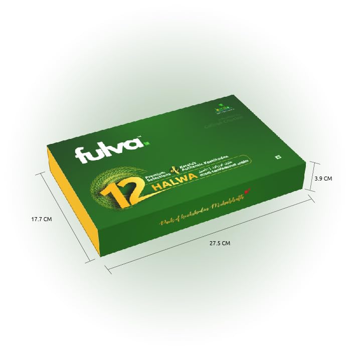 Image of Fulva 12 Assorted Premium Kozhikoden Halwa 800g | Authentic Kerala Halwa | Dry Fruit, Coconut, Banana, Pineapple, Kiwi, Wheat Flavours | Kerala Halwas Mix, Indian Dessert Sweets