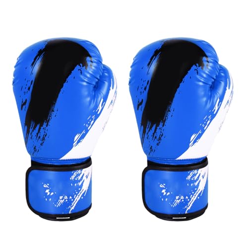 Guantes de boxeo de cuero con muñequera larga para adultos, adolescentes y niños, kickboxing, entrenamiento, fitness