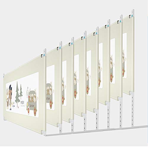 Barrière de lit bébé rose 180cm de qualité supérieure et levage vertical sécurisé - 7
