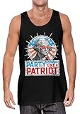 Mens Party Like A Patriot Tank Top T-shirt