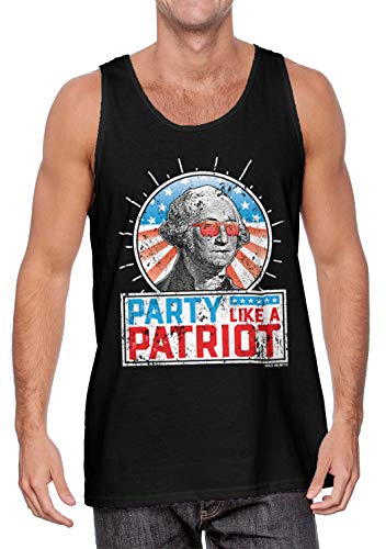 Party Like A Patriot - George Washington USA Men's Tank Top