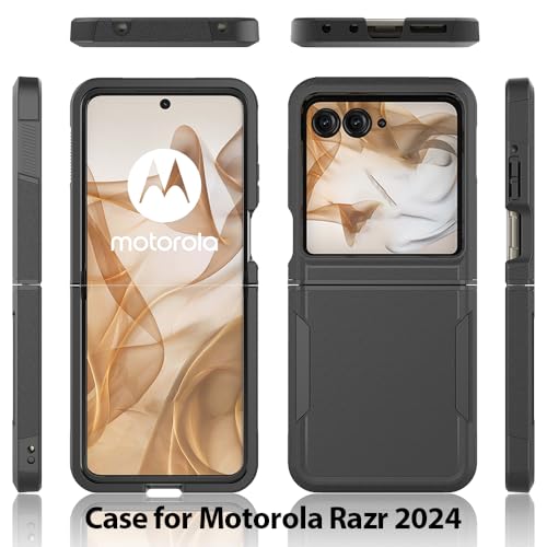 HWPIVOX Capa de celular para Motorola Razr 50 5G, [proteção rígida de policarbonato] + [Amorteciment