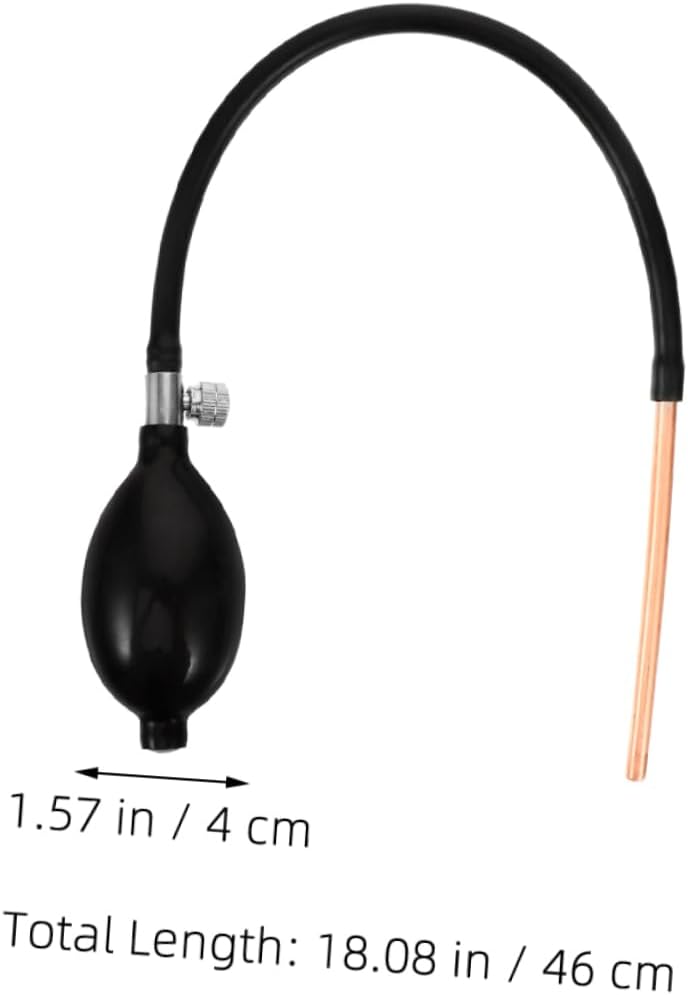 VOSAREA 3pcs Sugar Blowing Pump Set for Art Manual Liquid Sugar Blower Tool Extended Copper Tube for Cake Decoration and