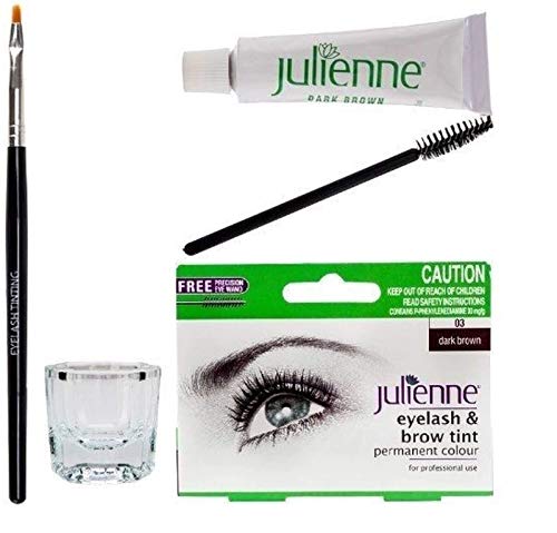 Julienne Eyelash & Eyebrow Tinting Kit Dark Brown
