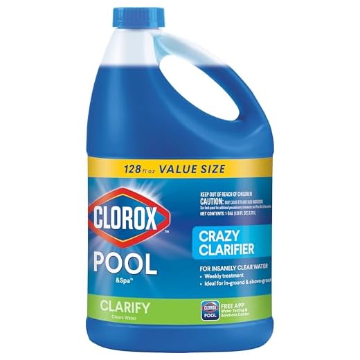 Clorox® Pool&Spa™ Swimming Pool Crazy Clarifier, Creates Crystal Clear Pool Water, 128 Fl Oz (Pack of 1)