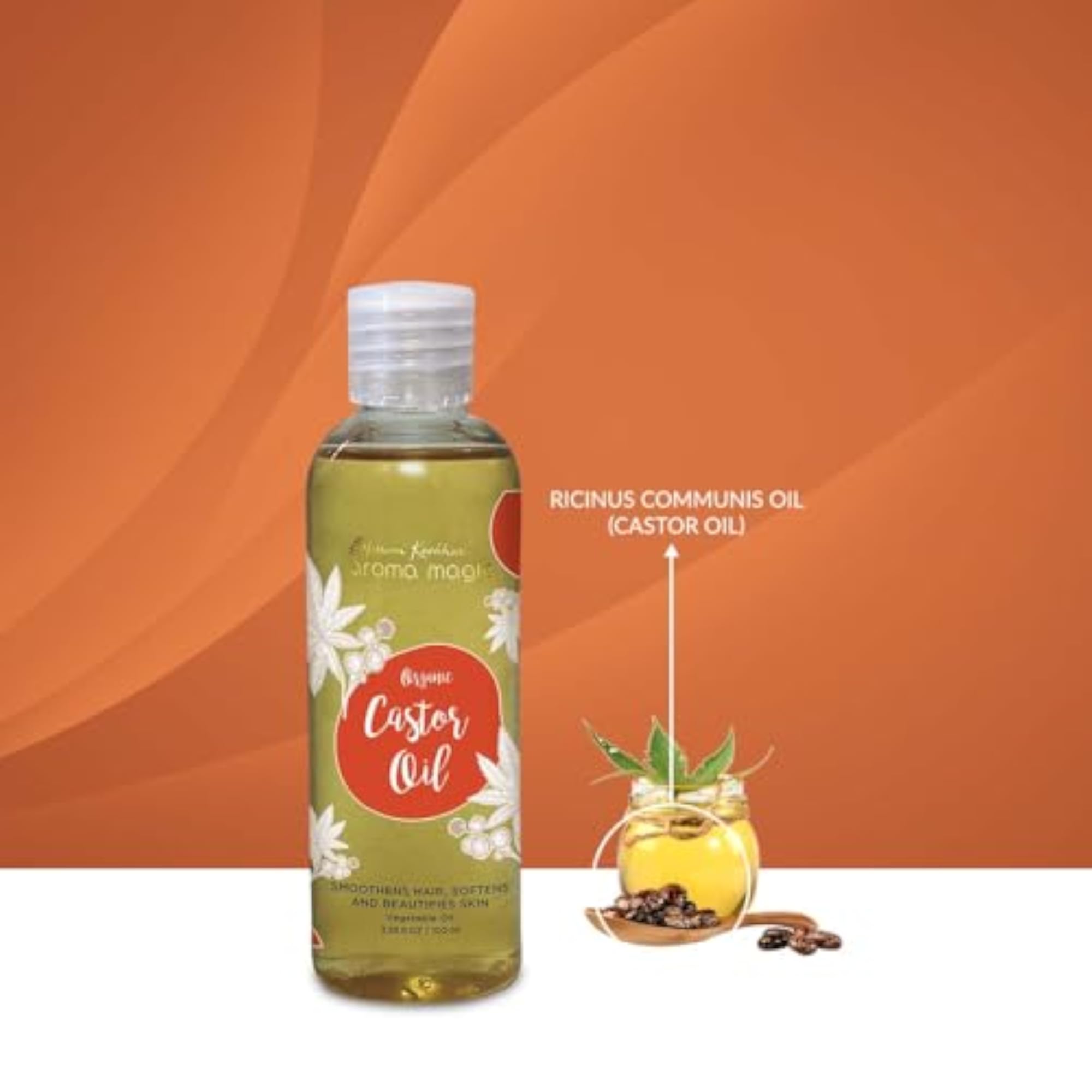 Organic Castor Oil, 200ml