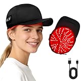 Cordless Red Light Therapy for Hair Growth, Rechargeable Red Light Cap for Hair Regrowth with 660nm 850nm Wavelengths for Hair Loss & Thinning Hair, Adjustable Size for Men & Women