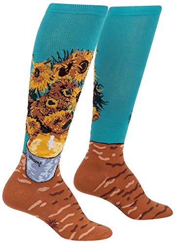 Sock It To Me, Knee High, Artist Series, Sunflowers, One size