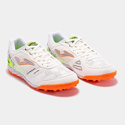 Joma Mundial 23 Turf Soccer Shoes - Turf Cleats, Football Boots - Indoor Soccer Cleats, Soccer Indoor Shoes - White - 7-122