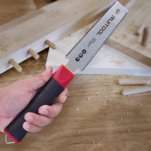 Ruitool Japanese Hand Saw 6 Inch Pull Saw Double Edge Sk5 Flexible Blade 11/17 Tpi Non-Slip Handle Flush Cut Saw Wood Saw For Woodworking Tools #TOP5