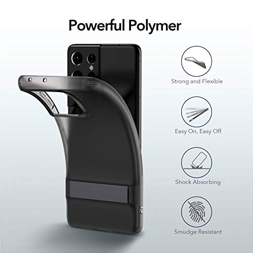 ESR Capa de suporte de metal compatível com Samsung Galaxy S21 Ultra (6,8 polegadas) (2021), silicon