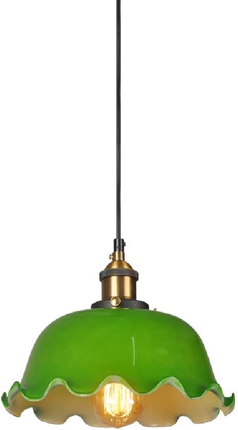 Generic Amerikaanse retro nostalgische industriële stijl restaurant Creative Bar Coffee Shop smaragdgroene groene kunst koffie kroonluchter kunst pastorale lampen 26 cm