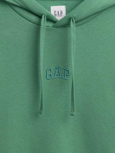 Image of Gap Men Printed Cotton Blend Relaxed Fit Full Sleeve Hoodie