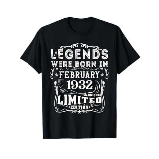 Cumpleaños Febrero 1932 Edición Limitada Regalo February Camiseta